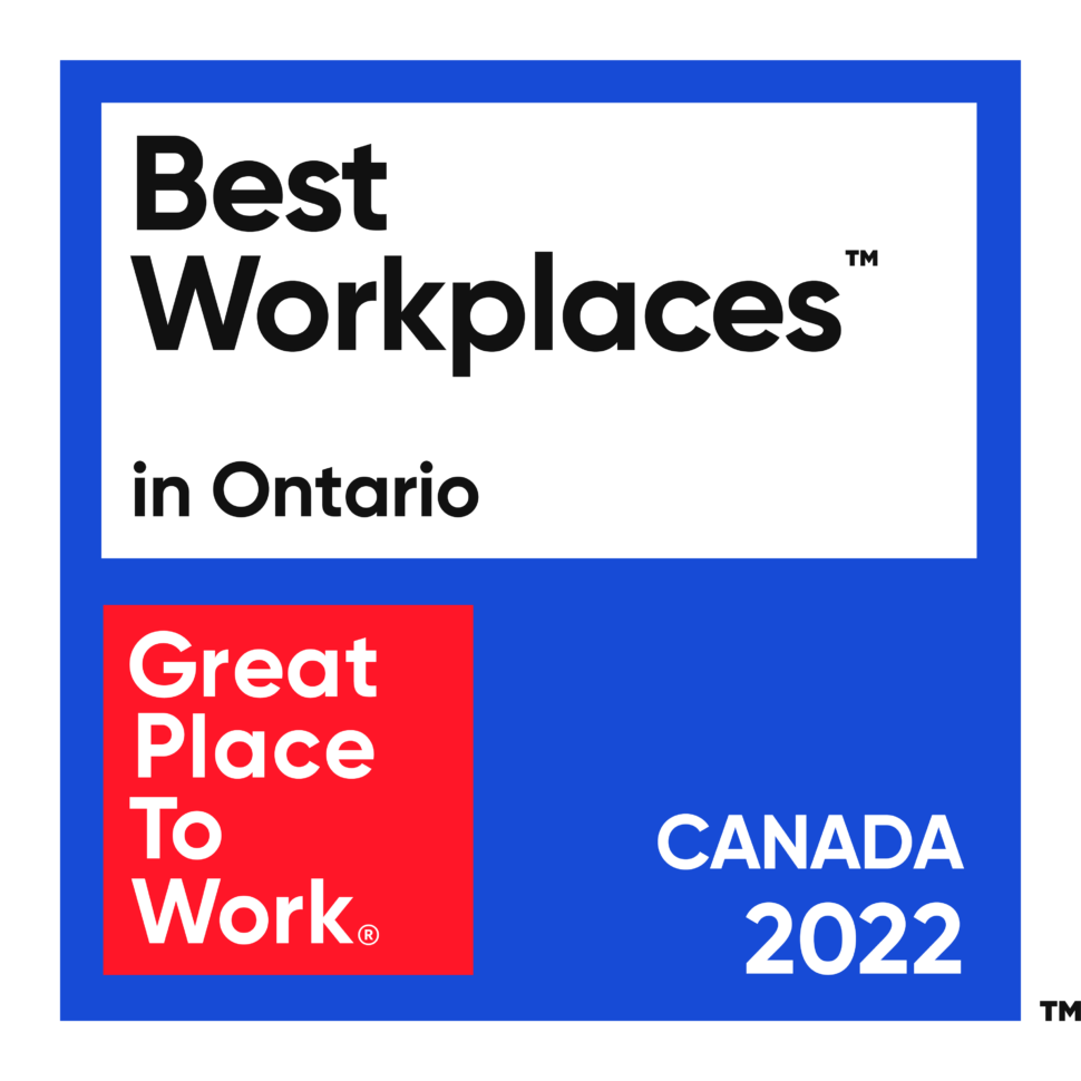 Best Workplaces to work in Ontario logo award