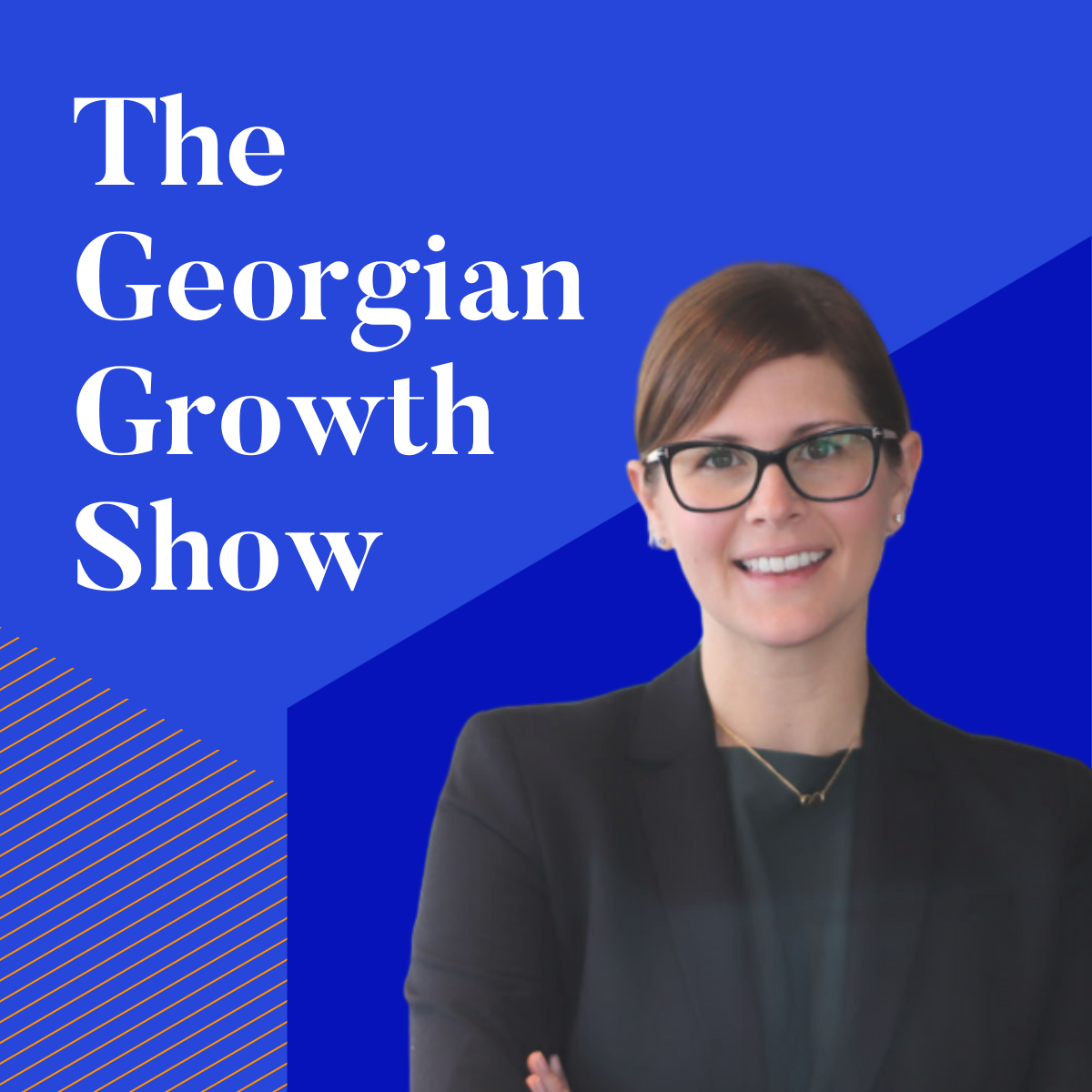 the Georgian growth show graphic with a photo of the guest in the show