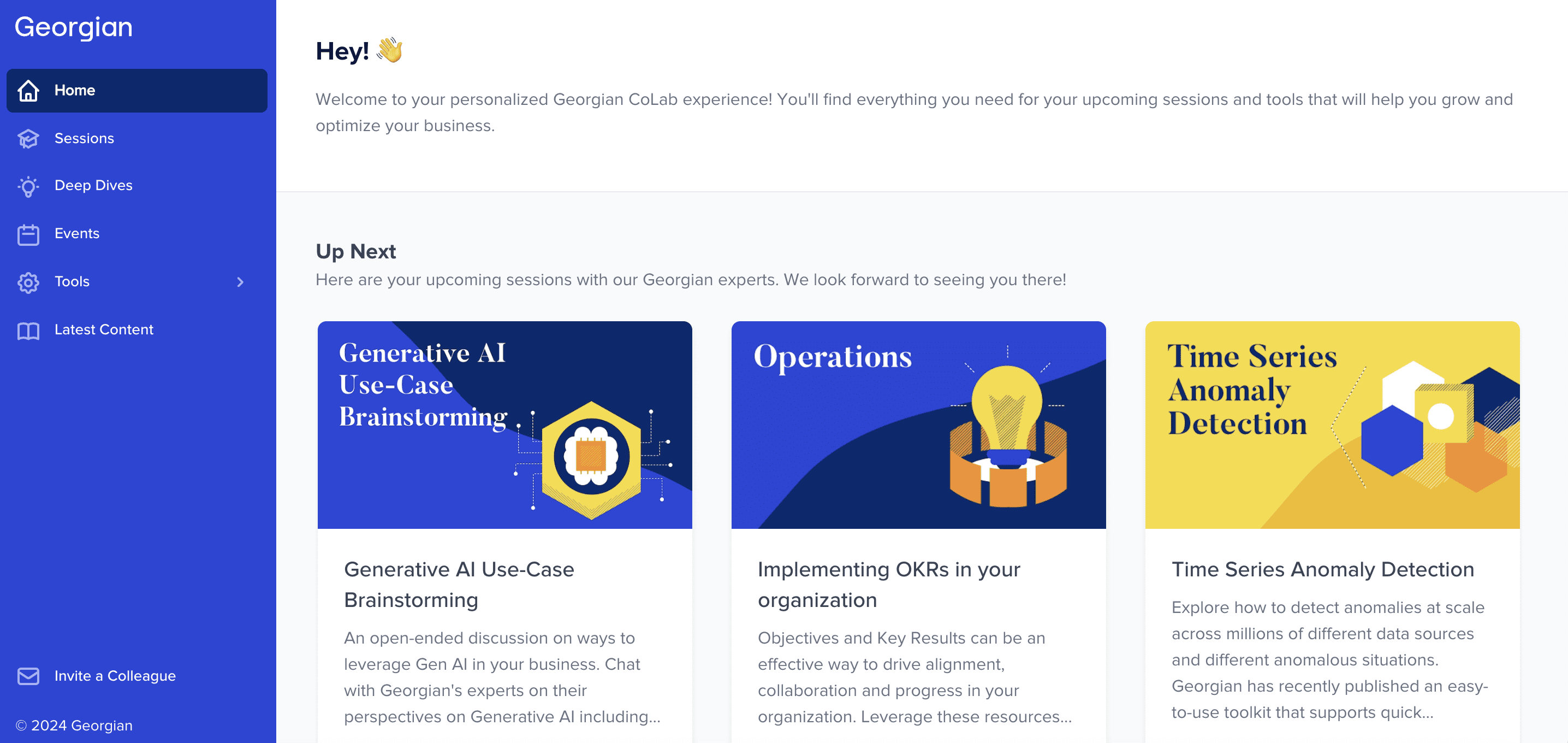 CoLab homepage